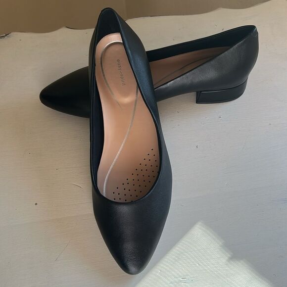 Easy Spirt Slip On Comfort Black Leather Pumps Women’s 10 W New No Box - Picture 7 of 12